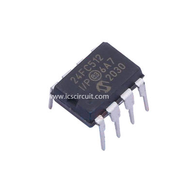 Microplaqueta 24FC512-I/P 512k I2c™ Cmos Eeprom de série de IC da memória Flash