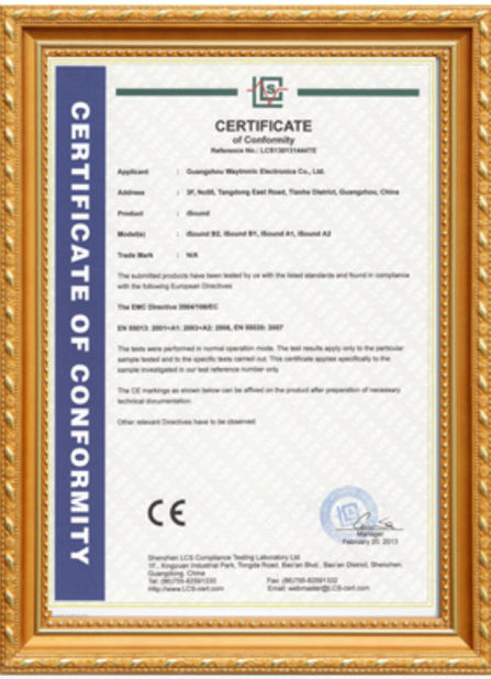 China Shenzhen Huahao Gaosheng Technology Co., Ltd Certificações